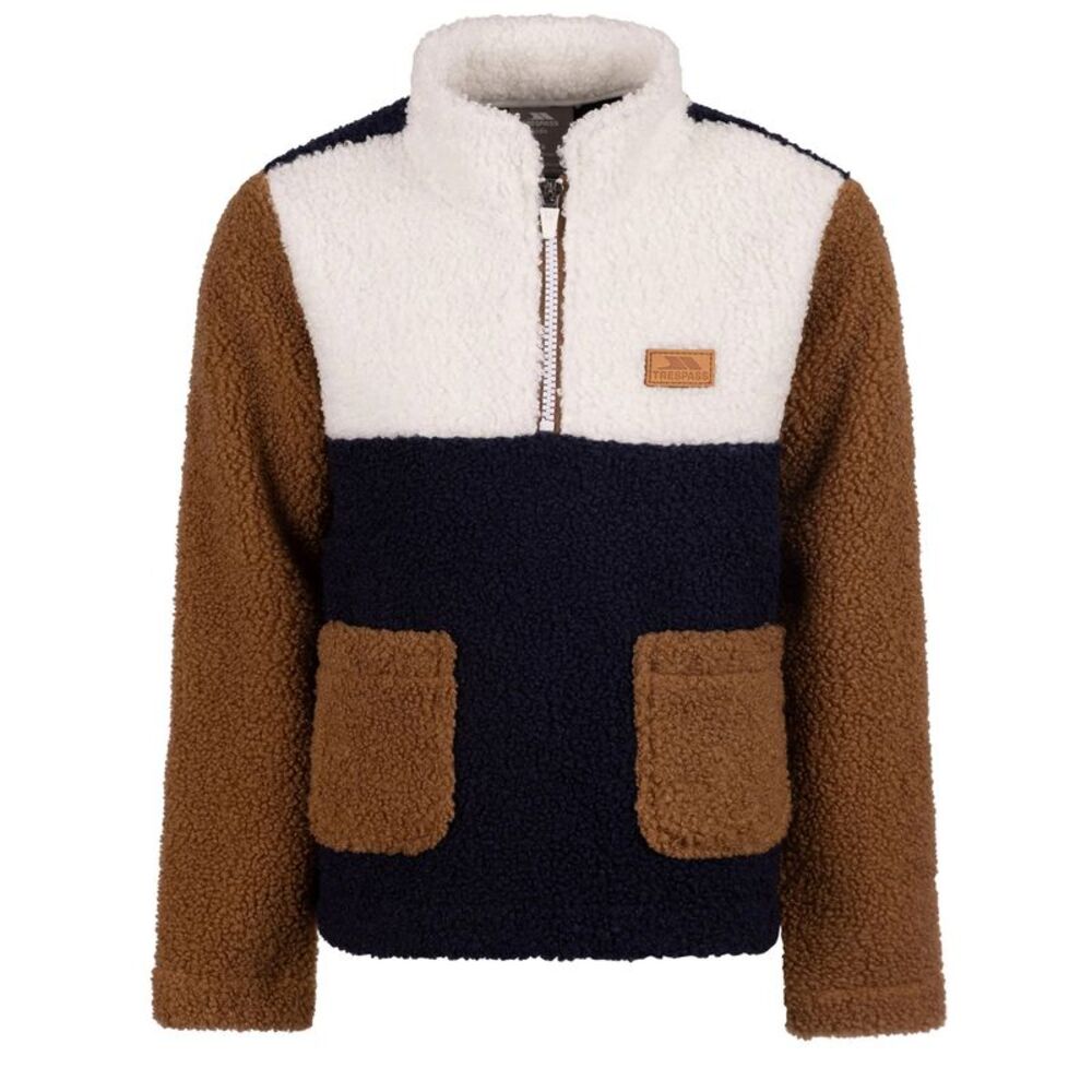 Trespass Childrens/Kids Mitta Colour Block Fleece Top / Navy